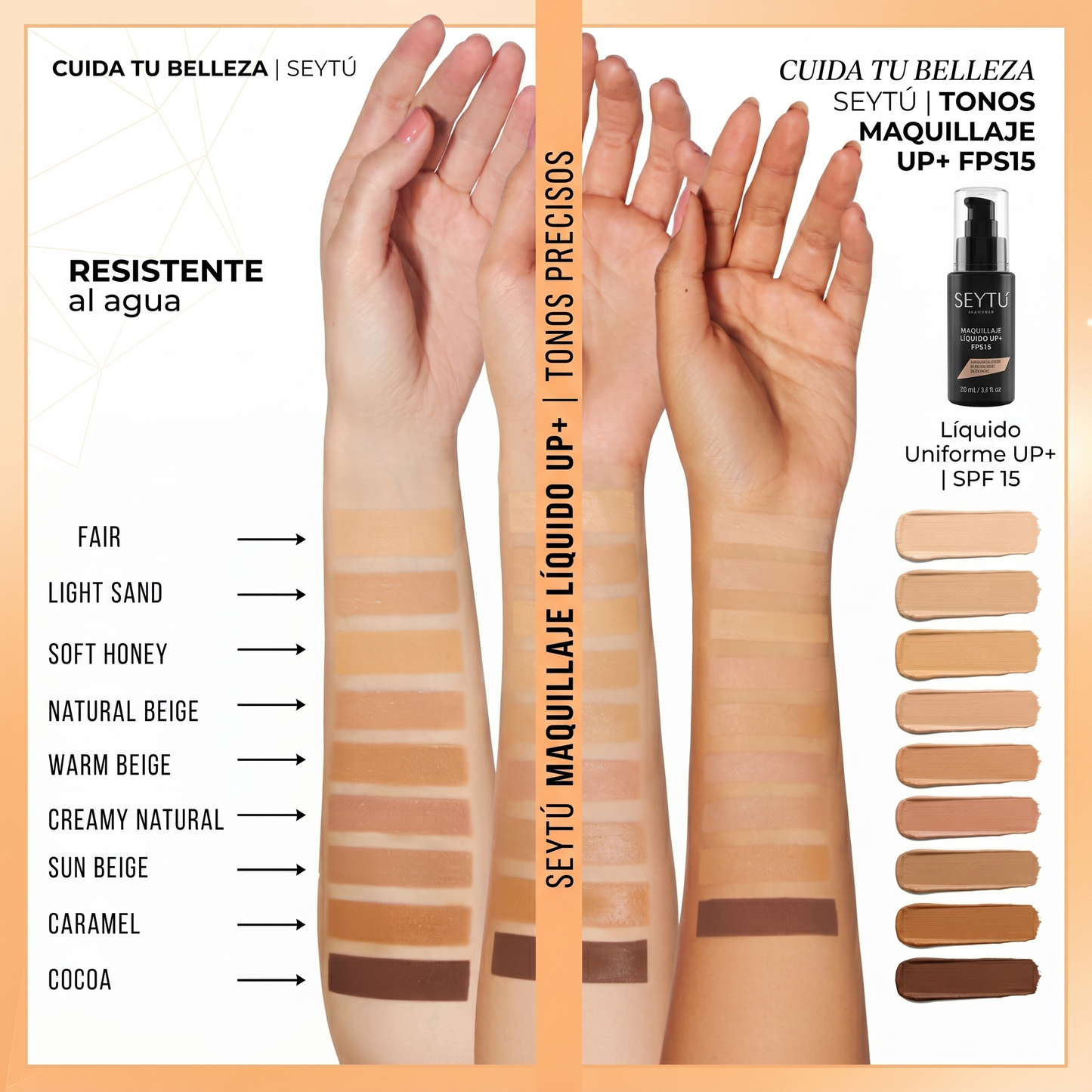 Maquillaje Líquido UP+ FPS15